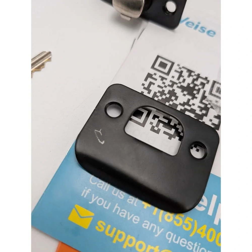 Veise‎ KS03 Keypad Door Knob Lock Matte Black Aluminum Auto-Locking Passage Mode